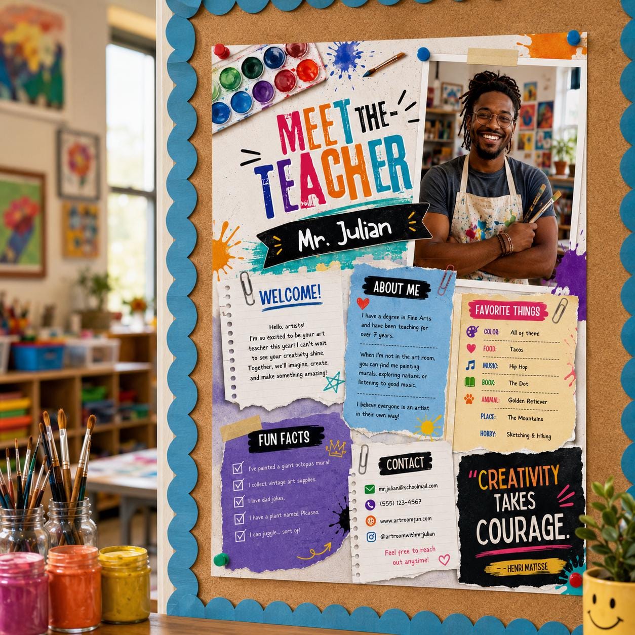 Meet the Teacher Template, Open House Templates, Back to School Night editable l Kindergarten Meet The Teacher Flyer Letter Bulletin - Image 3