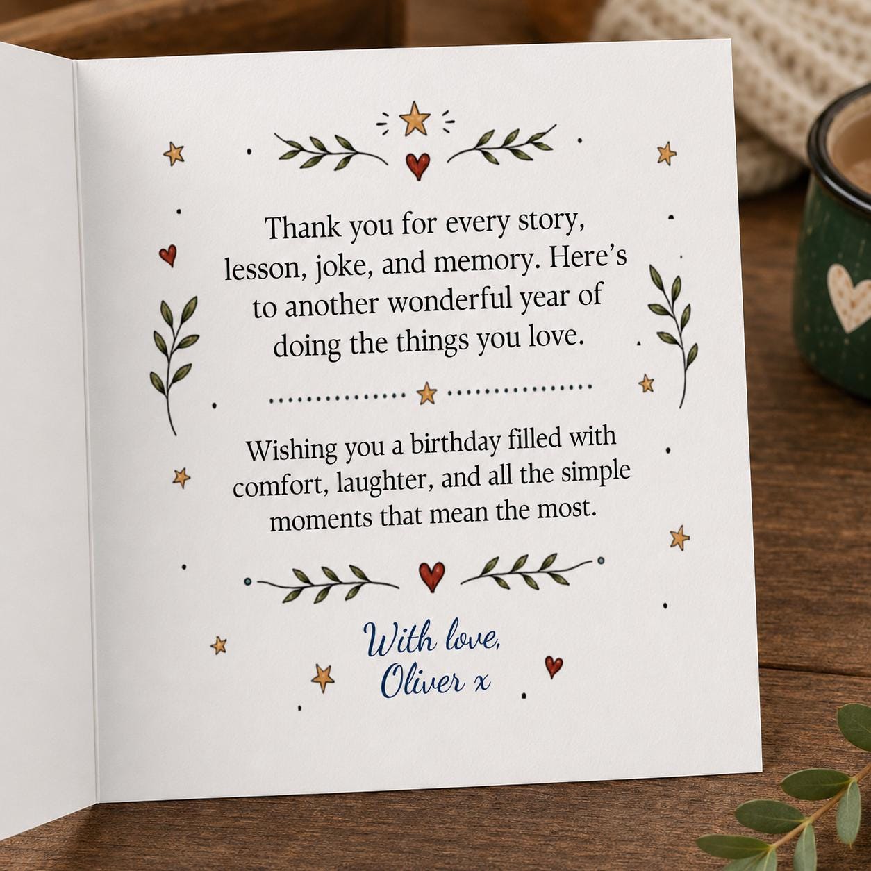 Grandpa Birthday Greeting Card, Vintage Greatest Collection Printable Card for Grandfather, Editable Canva Template - Image 4